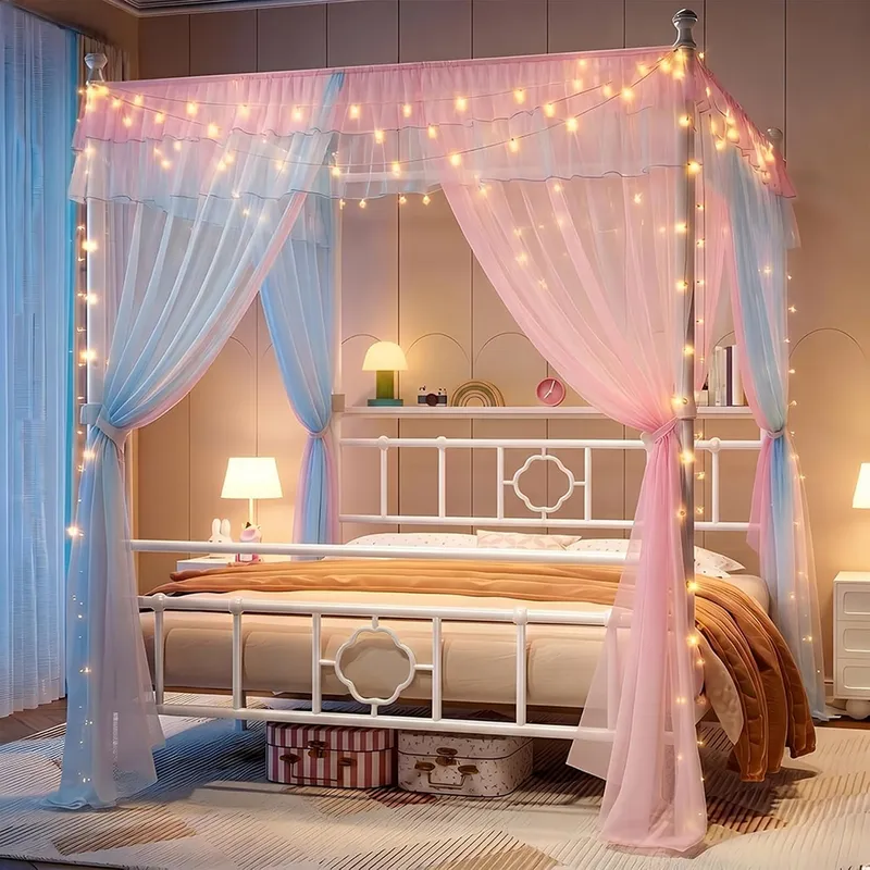 Canopy Bed Frame Metal Queen - Каркас кровати Queen с балдахином и