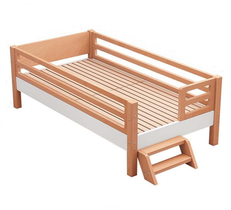 Bedroom Furniture - Детская односпальная кровать из массива бука