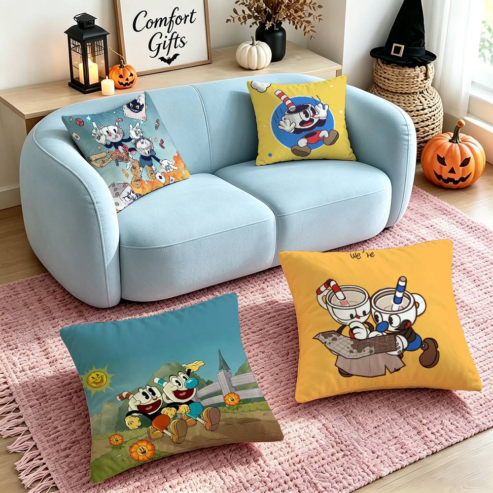 Sofas - Наволочка в стиле ретро-мультфильмов, игра C-Cuphead,