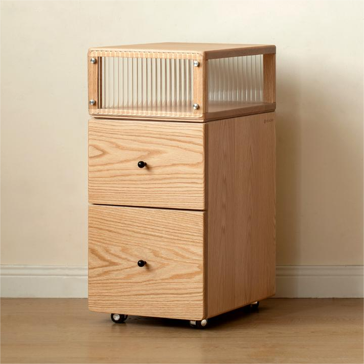 # Прикроватная тумбочка из мас – обзор и цена Solid Wood Nightstand 2 Drawers