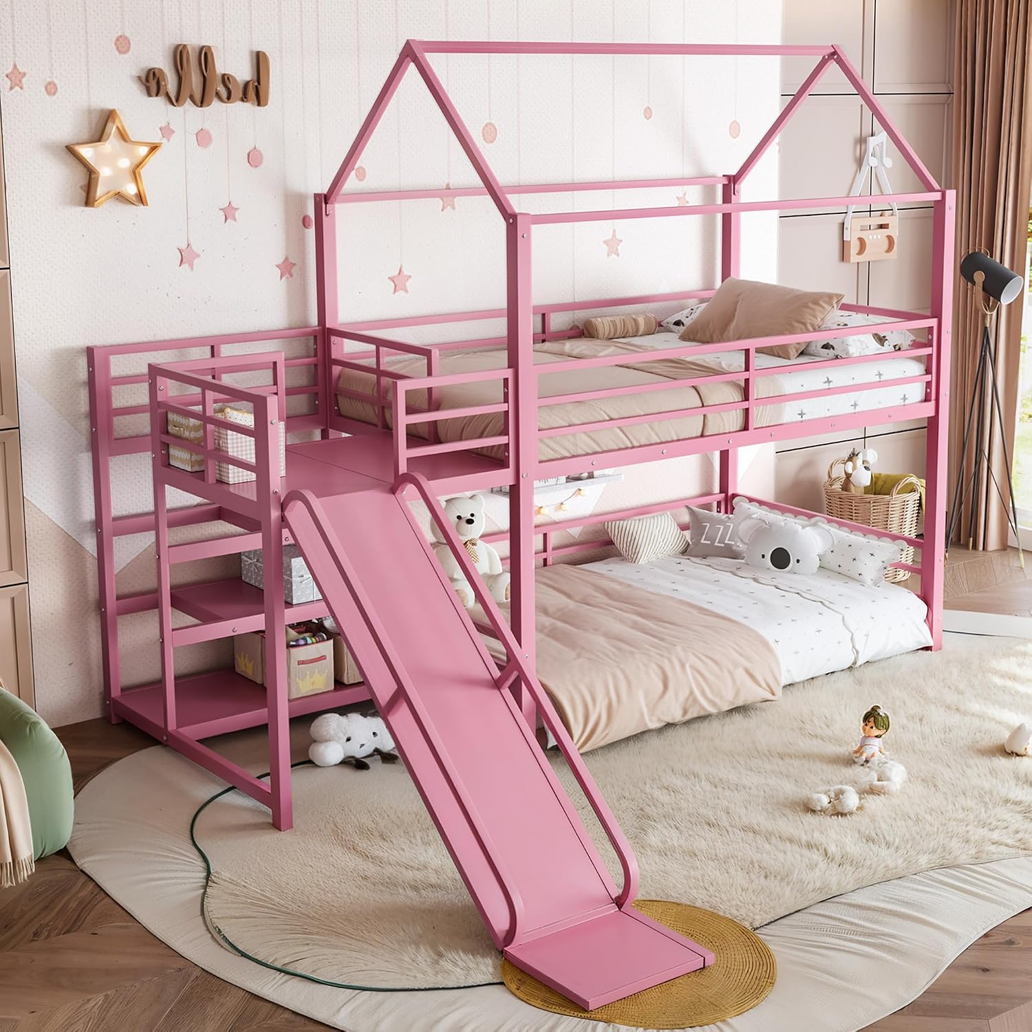 Двухъярусная кровать с горкой  – обзор и цена Bunk Bed With Stairs And Slide