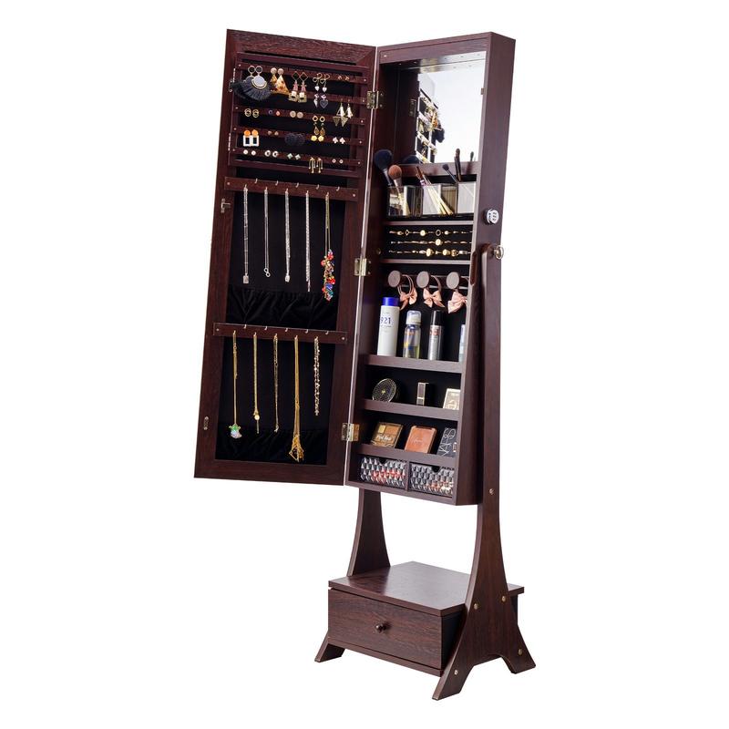 Зеркальный шкаф для украшений, – обзор и цена Full Length Mirror Jewelry Armoire